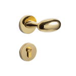 Kuldne Lihtne Hane Muna Ukselukk Siseruumides Magamistoa Vaikne Tuba Ukselukk Alumiiniumisulam Majapidamise Universaalne Puidust Uksek&auml;epide (Golden,Aluminum alloy) kuldne