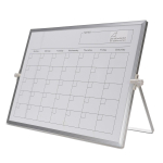 Kalender Tahvelkiri Kuivp&uuml;hitav Kalender 30x40cm Kahepoolne Magnetiline Lauapealne Valge Tahvel Kalender Kuuplaneerija Alusega white