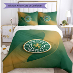 Sporting CP FC Prinditud 3-osaline Voodipesukomplekt Hingav Tekikate Padjap&uuml;&uuml;ridega Dekoratiivne Voodipesu Magamistoa Kodu jaoks 230cm*220cm