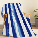 Suur triibuline tekk Pehme visketekk kodu magamistoa voodi diivani pikniku reisi kontori puhkep&auml;evaks Tekk Kingitus Size: 130*170cm, Weight: 320 GSM
