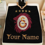 1 tk Kohandatud nimega Galatasaray S.K Mustriga Flanellitekk Sobib K&otilde;igiks Hooaegadeks Kodu Dekooriks Soojus ja Mugavus Kingitused P&uuml;hade Kingitus -HE139 80cm x 120cm brown