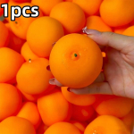Mahlakas apelsini pigistatav Fidget m&auml;nguasi Loov pehme ehitusplokk T&auml;idetud stressipall M&auml;nguasjad ASMR sensoorne stressivastane m&auml;nguasi t&auml;iskasvanutele orange