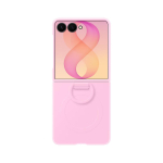 Samsung Galaxy Z Flip8 Silikoonist R&otilde;ngaga Magnet&uuml;mbris Z Flip8 L&auml;bipaistev &Uuml;mbris Z Flip8 L&auml;bipaistev Magnet&uuml;mbris Z Flip 8 P&otilde;rutuskindel S&otilde;rmej&auml;ljevastane Kokkupandav Kest Z Flip8 Silicone Ring Magnet Case roosa