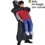 T&auml;iskasvanute naljakas t&auml;ispuhutav must r&uuml;&uuml; mask kummituse kost&uuml;&uuml;m rekvisiidid Halloweeni Surnute p&auml;eva karnevalipeo maskeraad Cosplay One Size blue