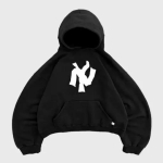 Harajuku Retro Uus Mustriga Tr&uuml;kitud &Otilde;itega Kampsun Kapuutsiga Kampsun Y2K T&auml;nav Hip-Hop Vabaaja Lahtine Dressipluus Paari Pealmine S black