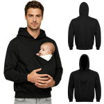 Isa Beebikandja K&auml;nguru Kapuutsiga S&auml;rk Meeste Ees Suur Tasku Kapuutsiga Dressipluus Vabaaja Pullover Top V&auml;ljas&otilde;iduks Reisimiseks XS