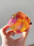 K&otilde;va kommi kuubik Stressipall Squishy m&auml;nguasjad Kujundatav Mittep&otilde;rkav kuubik Pigistatav pall Asmr Sensoorne Antistress Fidget m&auml;nguasjad t&auml;iskasvanutele orange