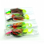 HENGJIA pliipea jigikonksud Spinnerbait Soft Grub peibutusriistad, 4 tk