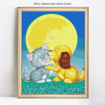 Teemanttikandid Lastele Kodukaunistus Teemantmaaling &Uuml;mmargused kivid Piltide kaunistamine 20X30