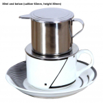 Youshengi tilgafiltriga masin, 50/100 ml Vietnami stiilis roostevabast terasest kohvitassi infusioon 50ml