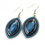 Les Tr&eacute;sors De Lily [N5028] - Boucles Cr&eacute;ateur 'Alta&iuml;' bleu h&otilde;be