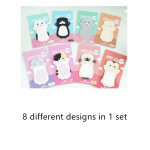 8 tk HOHO kassi kleepuvate m&auml;rkmete kleepuv m&auml;rkmeplaat Post It Planner Kleebised Dekoratsioon Kontorikool F6044 mitmev&auml;rviline