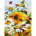 DIY 5D Teemanttikandid lilled Daisy Teemantmaal Ristpistes Lepatriinu pilt Kodukaunistus 20X30CM