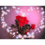 Teemanttikandid 5D DIY Teemantv&auml;rvimine roosid S&uuml;damed armastavad Teemantmosaiigist ristpistes Kristallkaunistus Kingitus 20X30CM