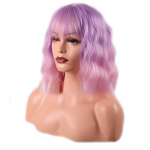 Naiste l&uuml;hikese lainega parukas Naturaalset v&auml;rvi parukas mitmev&auml;rvilised parukad 203-55