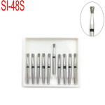 10 tk. Hambaravi teemantpurje puur &uuml;lij&auml;medad, keskmise suurusega FG 1,6 M kiirete k&auml;siinstrumentide SI-48S jaoks