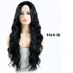 MERISIHAIR pikk oranž kuldne mee laine parukas heledate laikudega Cosplay s&uuml;nteetiline parukas naistele kuumakindel keskmine parukas