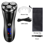 HATTEKER Meeste elektriline pardel Flyco Rotary Elektriline meeste pardel, Laetav Close Pardel koos h&uuml;piktrimmeriga ja veekindel 7568D