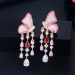 CMM Kaunid Butterfly Black Gold Color Tutt Water Drop K&otilde;rvar&otilde;ngad must/kuld