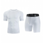 2tk Pro Basketball Treening Fitness Riided Meeste Kompressioon Kiirelt kuivavad riided Spordisukkp&uuml;ksid S