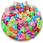 60-320 tk. V&auml;rvilised peened nikerdatud lillemustrid akr&uuml;&uuml;list s&uuml;damelilled lahtised helmed amuletid ehete valmistamise tarvikute jaoks 11x11mm 60pcs