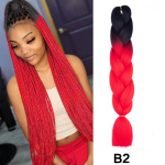 Jumbo Braiding Hair 24 Tolli 100G Patsid Juuksepikendused Pure Ombre Colors K&otilde;rge temperatuuriga s&uuml;nteetilisest kiust pikendused naistele