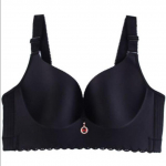 Naiste suures suuruses Push Up rinnahoidjad DE traadita Bralette &otilde;huke seksikas aluspesu naiste suur Push Up rinnahoidja 50/115D must