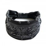 Puuvillane pehme pea&uuml;mbris Bandana turban elastne s&otilde;lme juukseaksessuaarid Vintage peapaelad laiad lilleprintid Boho 4