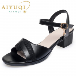 Naiste sandaalid ehtsast nahast kiiluga naiste kingad, suur suurus 41 42 vabaaja sandaalid naistele 35