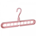 1 tk 9 auguga kodumajapidamises kasutatav riidepuu kokkupandav riidepuu, 360 kraadi p&ouml;&ouml;rlev maagiline riidepuu roosa