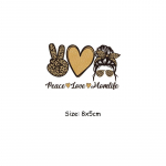 T&auml;iuslikud triigitud plaastrid Momlife Parches Ropa riided kleebised kuumpressitud aplikatsiooniga T-s&auml;rk isetehtud kapuutsid triikida &uuml;lekanded 8x5cm