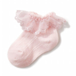 Uued pahkluu l&uuml;hikesed sokid beebit&uuml;drukule suvised &otilde;hukesed kammitud puuvillased beebiprintsessi pitssokid t&uuml;drukule 3-12-aastastele v&auml;ikelastele XL