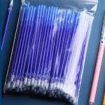 Kustutav geelpliiats 0,5 mm kustutatav pliiatsi t&auml;itevarras Sinine must tindiga pestav k&auml;epide kooli kirjatarvete jaoks kontoris kirjutamiseks 50PCS