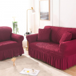 &Uuml;hev&auml;rviline elastne diivanikate elutuppa tr&uuml;kitud ruuduline veniv sektsioonkatted Diivani diivani kate L-kujuline 1-4-kohaline 4-Seater 235-300cm
