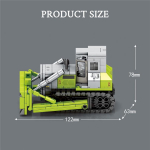 Tehnika Ehitusplokid Linnaehitus Lastele M&auml;nguasjad Tsemendisegisti Veoautokraana Ekskavaator Minibuldooser poistele kingitused