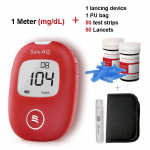 Sinocare Safe-AQ nutikas veresuhkru m&otilde;&otilde;tja veresuhkru m&otilde;&otilde;turiga 50/100/200 testribadega diabeedi testikomplekt Mmol/l v&otilde;i Mg/dl kit 50 - mg/dL