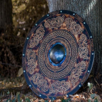 Viking Shield Norse Dragon, Vikingi seinakaunistus, puidust sein, k&auml;sitsi valmistatud kodukaunistus, isadep&auml;eva kingitus talle