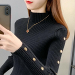 Naiste silmkoeline kampsun Moodne kaelusega pulloverid Naiste talvine avar kampsun Korea kolledži stiilis naiste kampsun Sueter Mujer One Size must