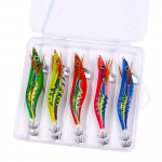 5 tk/kast Helendav s&ouml;&ouml;t, kalmaari konks, puidust krevetipeibutus, kaheksajalg s&ouml;&ouml;daga p&uuml;&uuml;giriistad