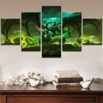 5 t&uuml;kki L&otilde;uend Kunst Maalimine Warcrafti lahing M&auml;ng Plakatid Elutoa Sein Pilt Magamistuba Moodne kodukaunistus 40x60cm*2 40x80cm*2 40x100cm*1