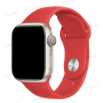 Silikoonrihm Apple Watchi rihma jaoks 45mm 44mm 40mm 41mm 42mm 38mm 49mm k&auml;ev&otilde;ru iwatch seeria 8 7 se 3 4 5 6 Ultra rihm 42 44 45 49 mm M-L punane