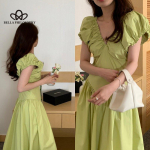 Prantsuse Retro Hepburn Elegantne varrukateta plisseeritud V-kaelusega Liibuv keskmise pikkusega kleit, naiselik moodne elegantne peokleit one size must