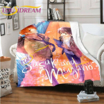 Sasaki ja Miyano flanelltekid Anime tekk voodisse elutuppa diivanilinnaku multifilmi tekid homoseksuaalse armastuse tekk 75x90cm