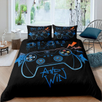 Game Mouse Theme Prinditud voodipesukomplekt Laste magamistoa tekk ja padjap&uuml;&uuml;r AU/EL/USA kaheinimesevoodi/kaheinimesevoodi t&auml;issuuruses DE 135x200cm