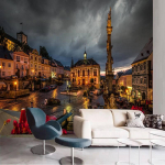 Fotoseinamaaling Taustapildid Linnaarhitektuur &Ouml;ine T&auml;navavaade Taust Seinamaal Loominguline Restoran Kohvik Murals 200 cm(W) x 140 cm(H)