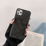 Kangast riidest Hirve mustriga &uuml;mbris Apple iPhone 8 7 Plus 6 15 11 14 Pro Max 13 12 Mini XS Max XR X Oneplus 7T 9 10 9RT 10T 5G 10R Ace Soft tpu kate iPhone XR must