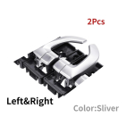 2Pcs 4Pcs Left&Right Car Interior Inside Door Handle Left Right Replacement Set For Hyundai Tucson 2005 - 2Pcs A pair Chrome