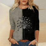 Naiste s&uuml;gistopsid Lahtine kass Armas kassimustriline pikkade varrukatega T-s&auml;rk top pluus XS must