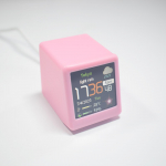 V&auml;rviline OLED-i mitmefunktsiooniline teabeekraan WiFi Smart Desktop DIY Creative Clock Weather roosa