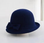 Ema kingitus naistele talvine 100% villane vildist Cloche m&uuml;tsid Daami elegantsed &uuml;lesp&ouml;&ouml;ratavad &auml;&auml;rega Bowknot Fedora m&uuml;tsid 54-58cm